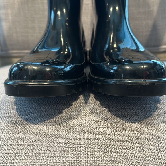 Dolce & Gabbana Black PVC Knee High Rain Boots - Size 40/ US9.5 - Picture 15 of 17